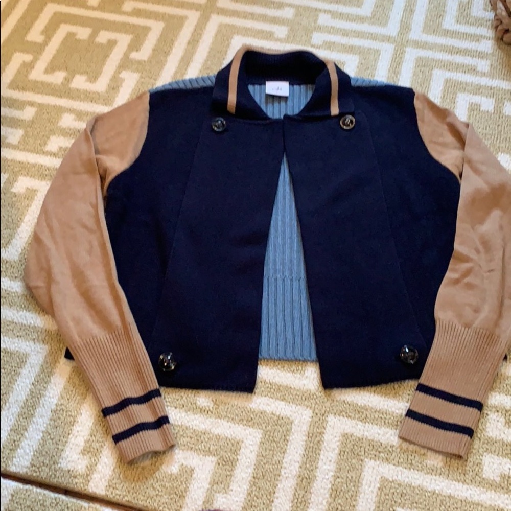 Cabin sweater bomber jacket size small